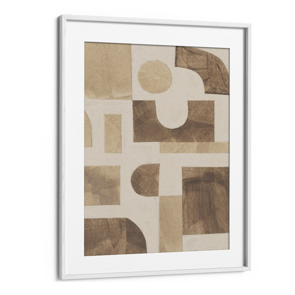 puzzle II by alisa galitsyna geometric art prints geometric paintings in White Frame With Mount