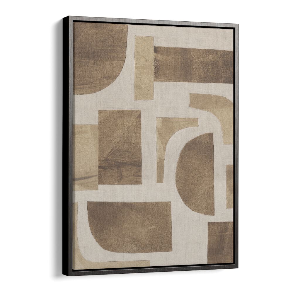 puzzle III by alisa galitsyna geometric art prints geometric paintings in Black Floater Frame