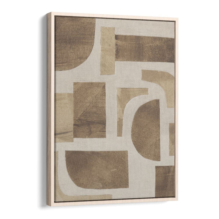 puzzle III by alisa galitsyna geometric art prints geometric paintings in Oak Wood Floater Frame