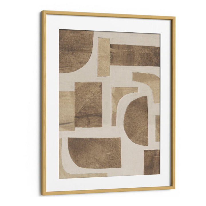 puzzle III by alisa galitsyna geometric art prints geometric paintings in Oak Wood Frame With Mount