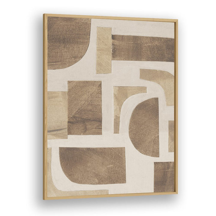 puzzle III by alisa galitsyna geometric art prints geometric paintings in Oak Wood Plain Frame