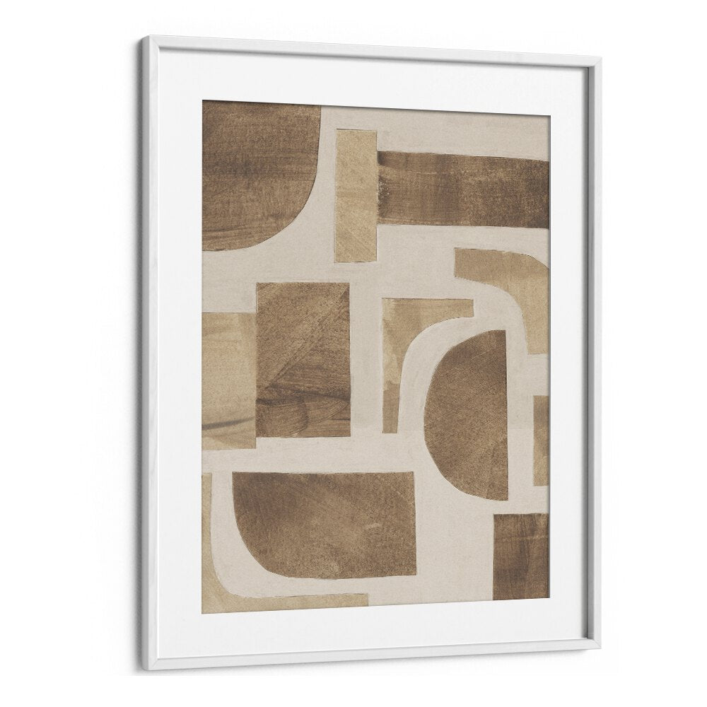 puzzle III by alisa galitsyna geometric art prints geometric paintings in White Frame With Mount