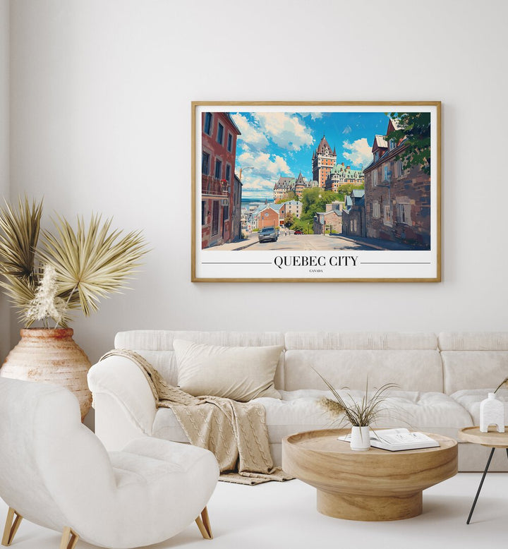 quebec city-canada I travel posters Artwork I placed on a Wall 