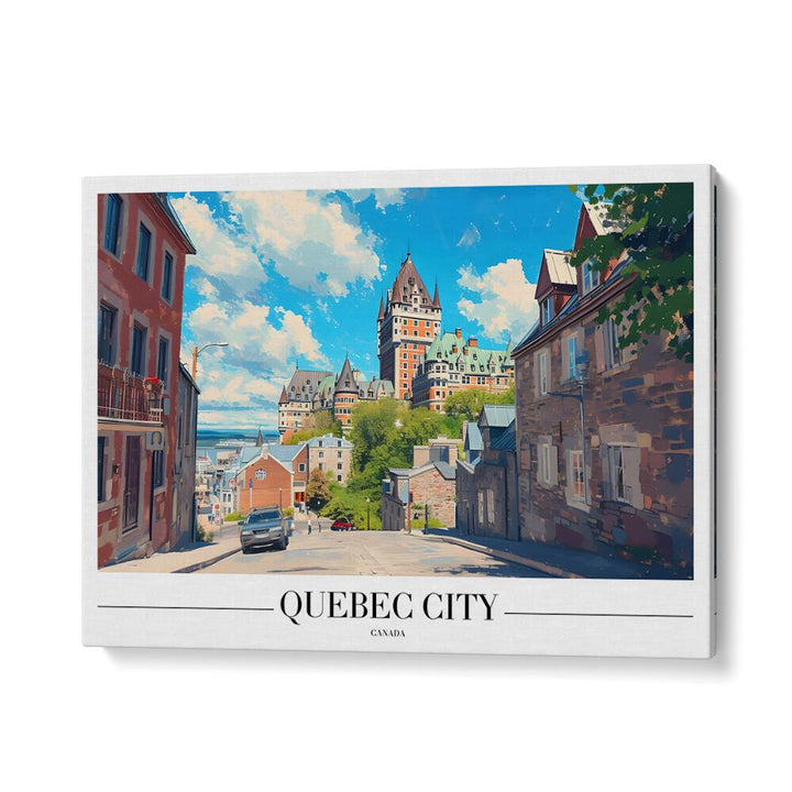 quebec city-canada I travel posters in Gallery Wrap