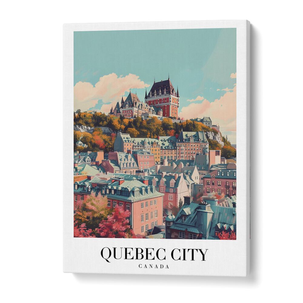 quebec city-canada II travel posters in Gallery Wrap