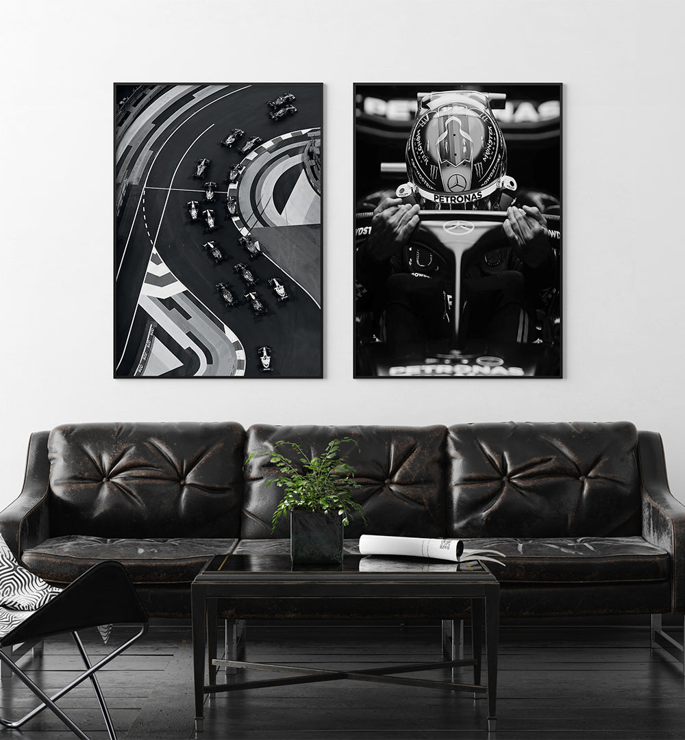 RACE DAY , SET OF 2 PAINTINGS