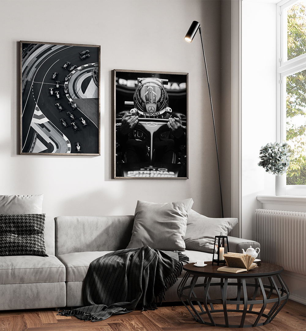 RACE DAY , SET OF 2 PAINTINGS