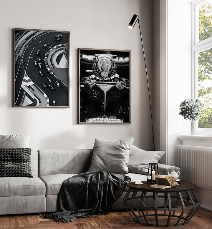 RACE DAY , SET OF 2 PAINTINGS