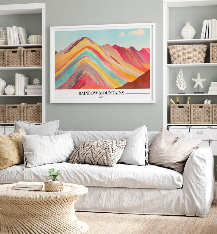 rainbow mountains-peru travel posters Artwork I placed on a Wall 