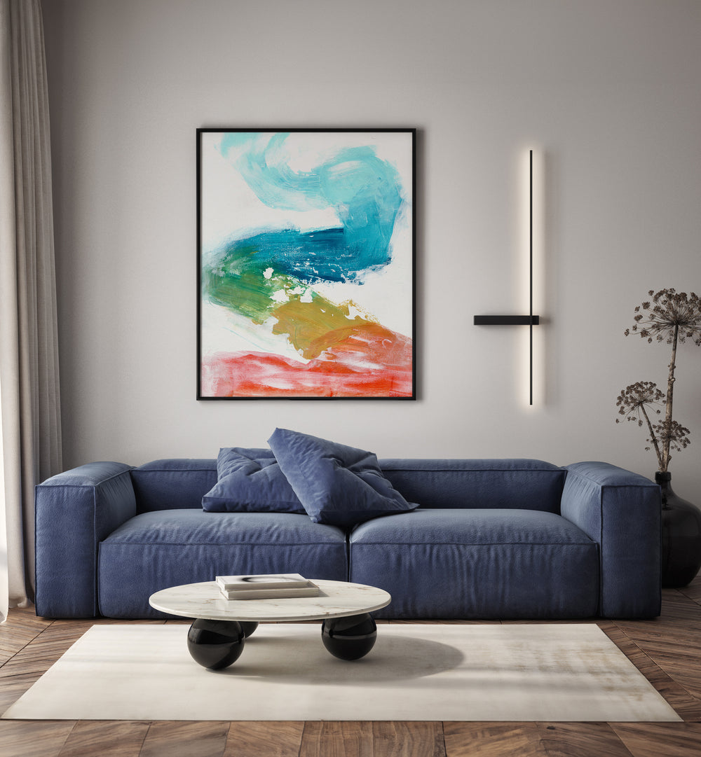 rainbow river by ejaaz haniff abstract art prints Artwork I placed on a wall