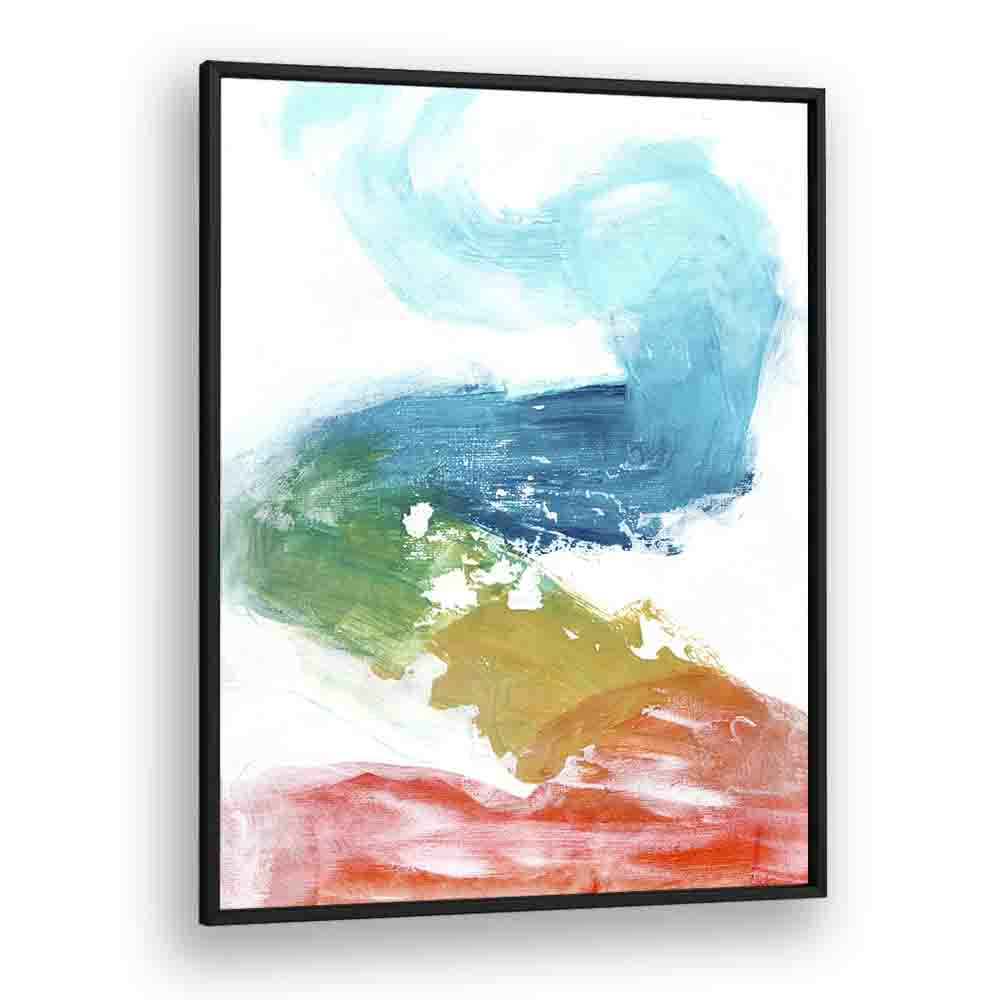 rainbow river by ejaaz haniff abstract art prints in Black Plain Frame