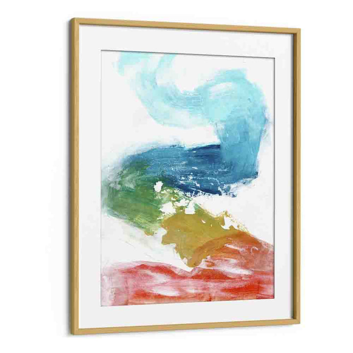 rainbow river by ejaaz haniff abstract art prints in Oak Wood Frame With Mount