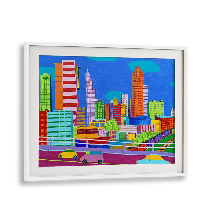 raleigh landscape art prints in White Frame With Mount
