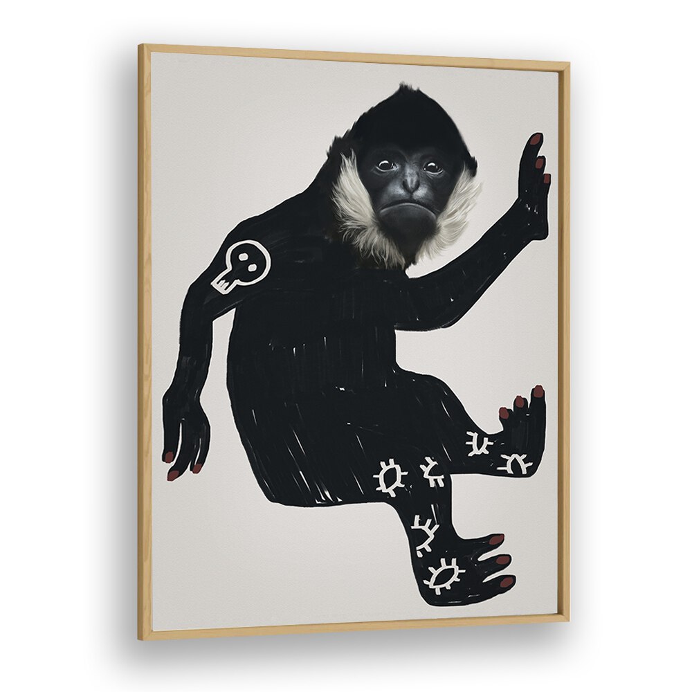 rebellion no.i by gabriella roberg wall art prints in Oak Wood Plain Frame