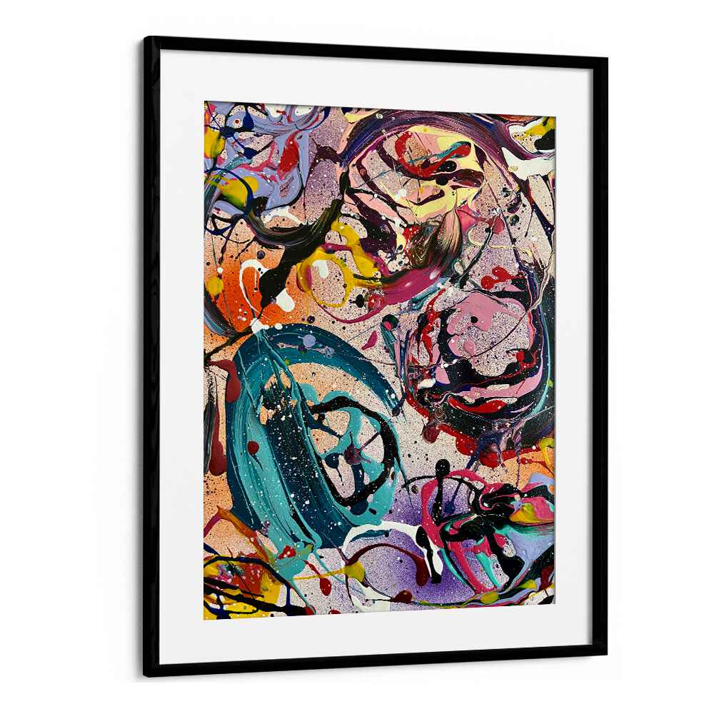 rei abstract paintings in Black Frame With Mount