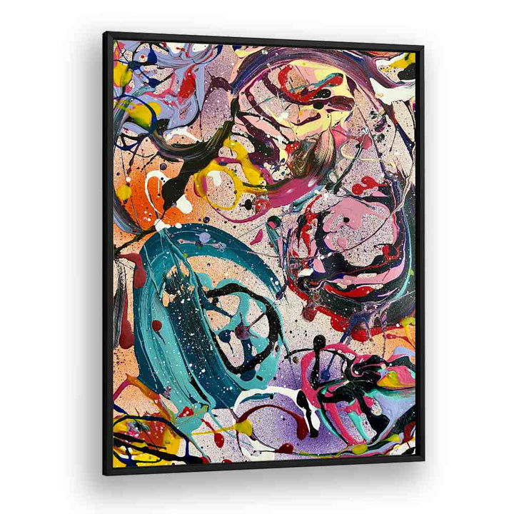 rei abstract paintings in Black Plain Frame