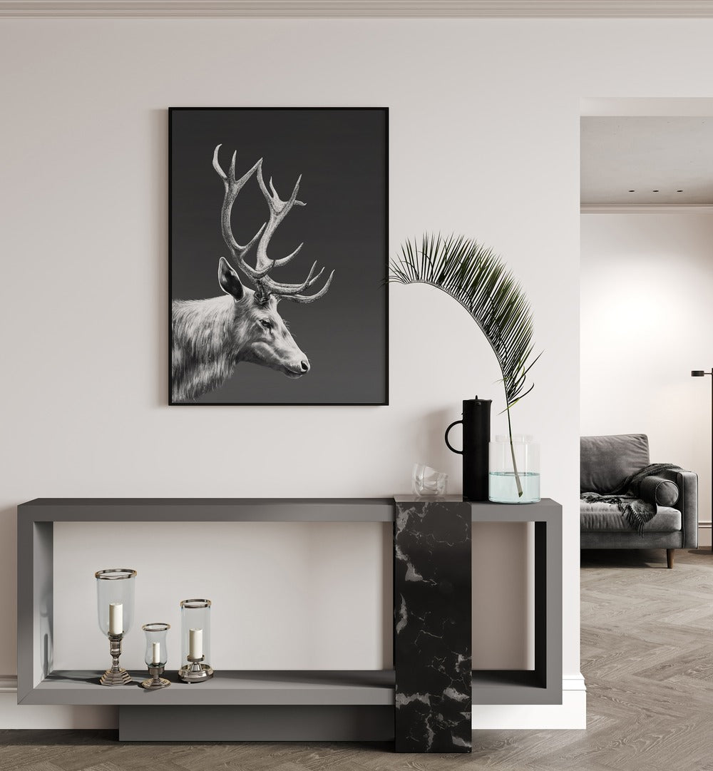 reindeer by gabriella roberg wall art prints Artwork I placed on a wall