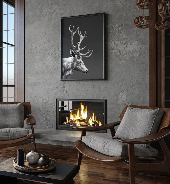 reindeer by gabriella roberg wall art prints Artwork I placed on a wall