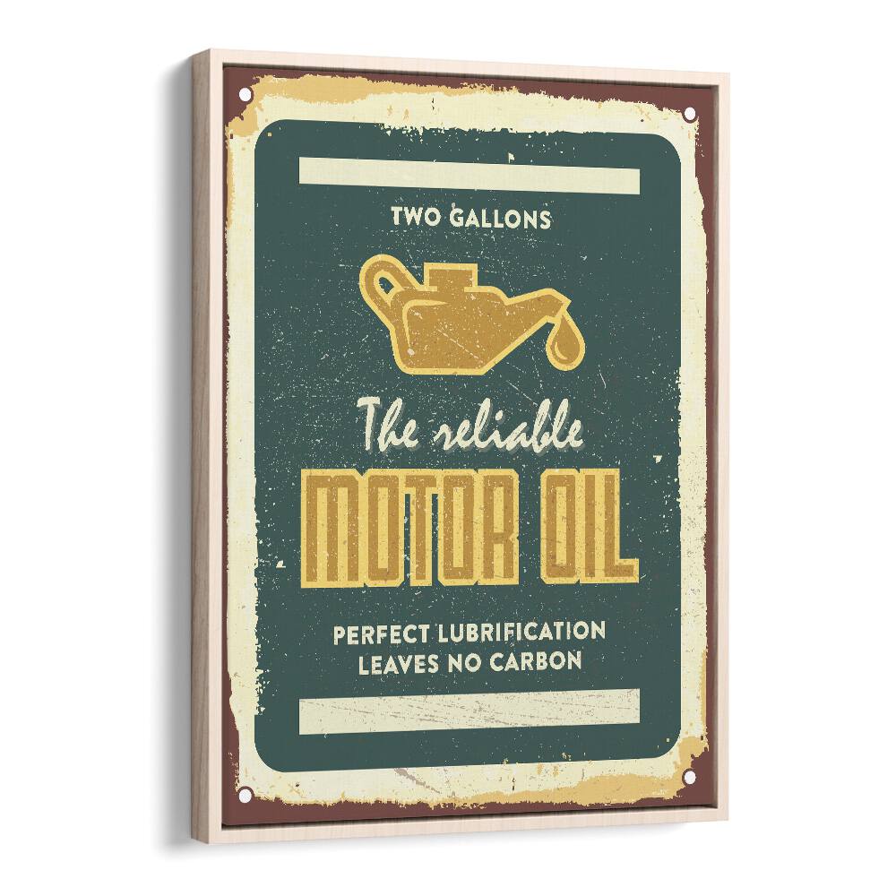 reliable oil car poster in Oak Wood Floater Frame