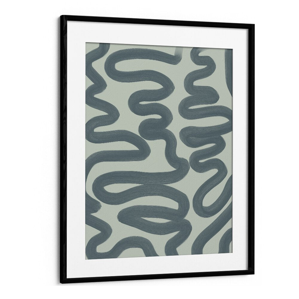 renovare by yopie studio abstract art paintings in Black Frame With Mount