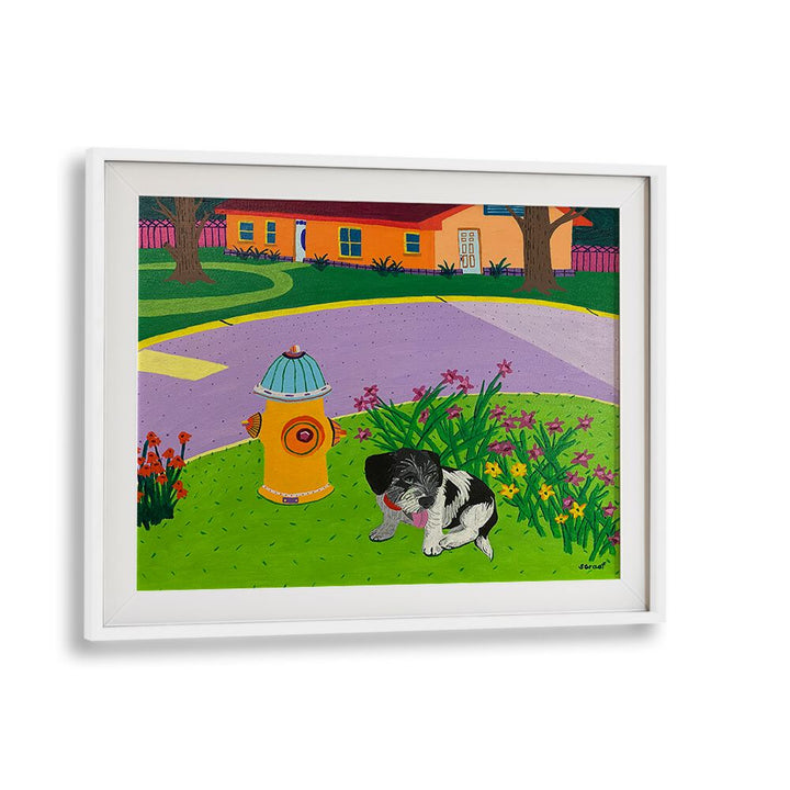 rex landscape art prints in White Frame With Mount