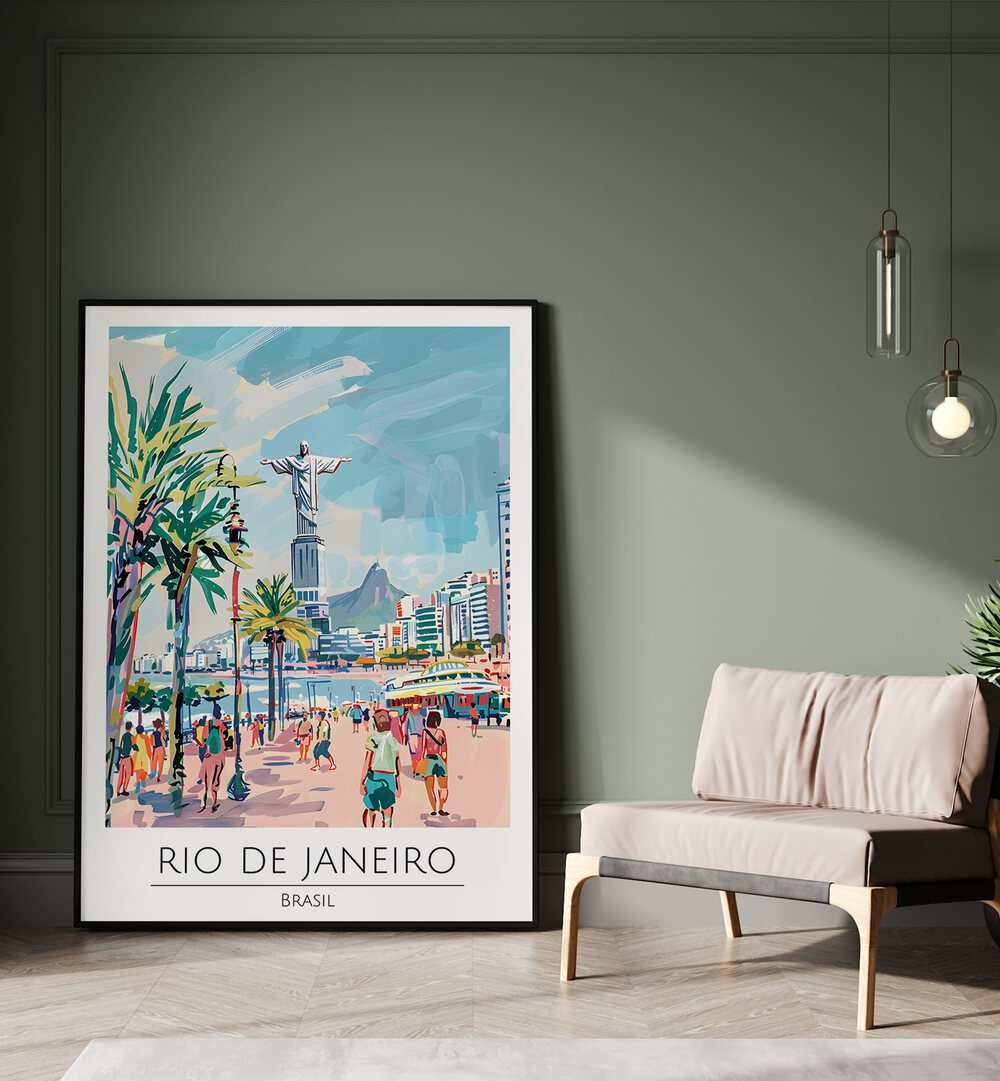 rio de janeiro-brasil travel posters Artwork I placed on a Wall