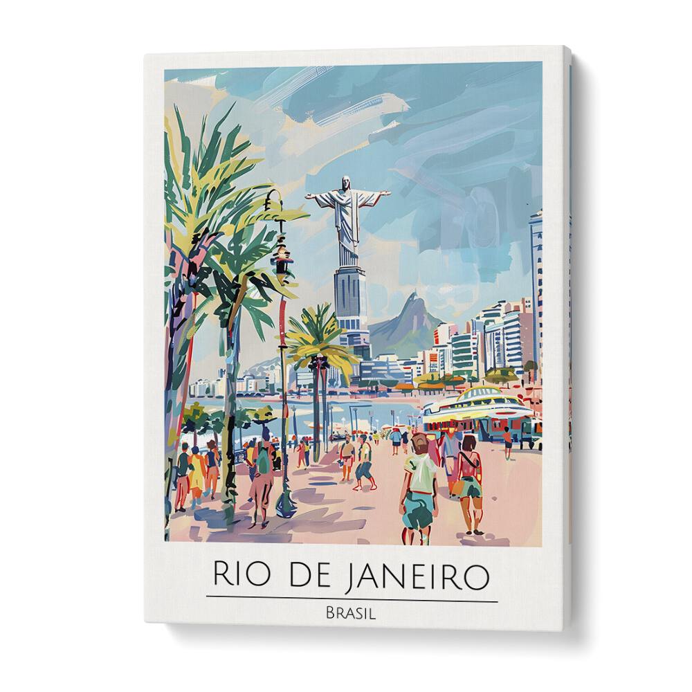 rio de janeiro-brasil travel posters in Gallery Wrap