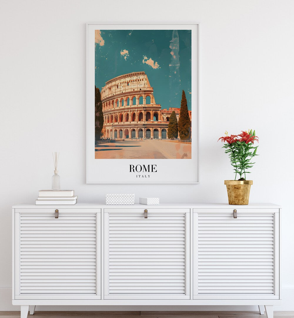 rome-italy IV travel posters Artwork II placed on a Wall 