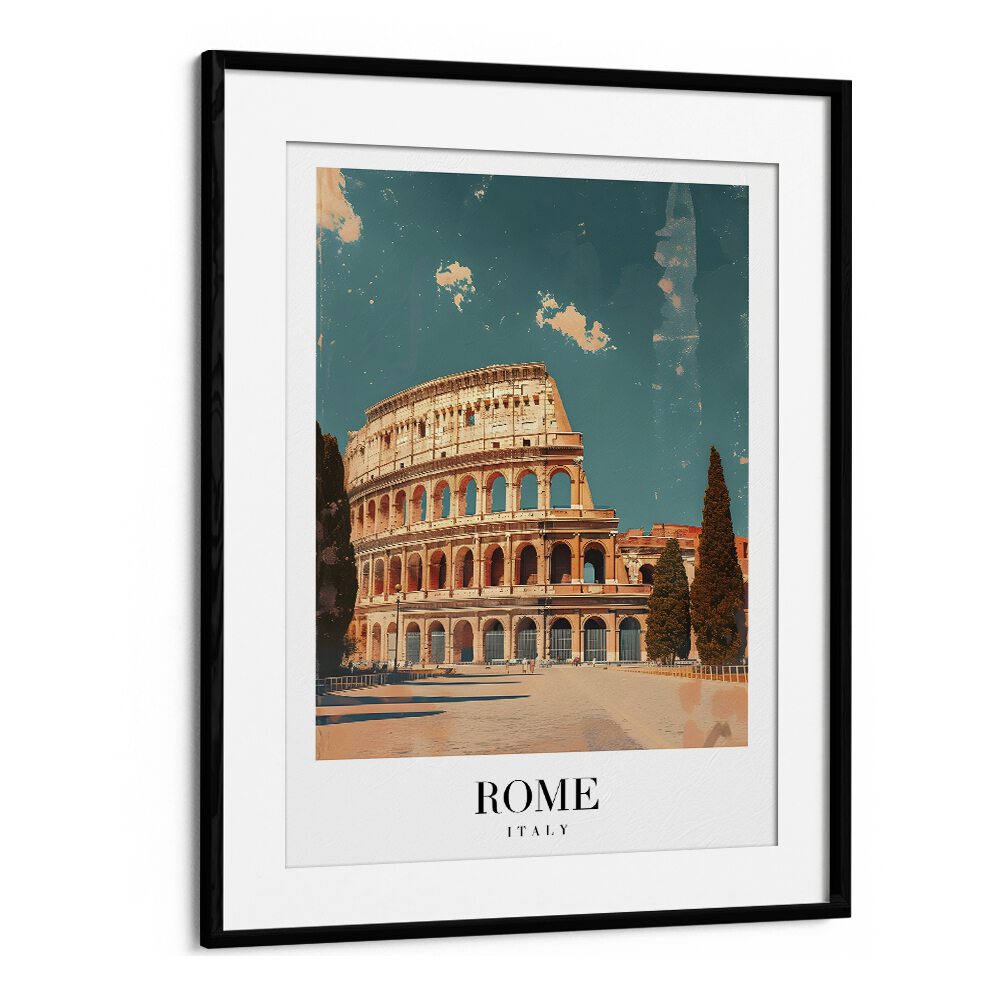 rome-italy I travel posters in Black Frame With Mount