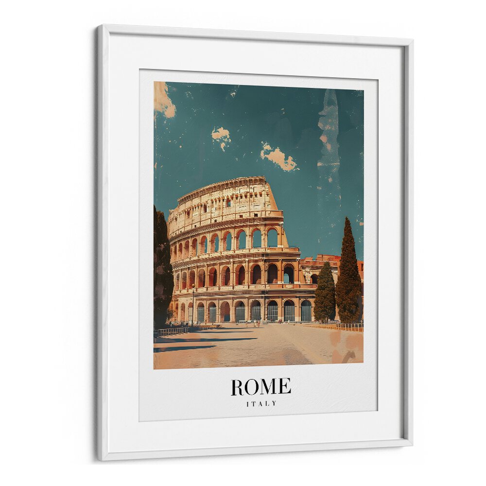 rome-italy I travel posters in White Frame With Mount
