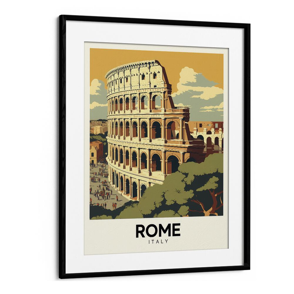 rome-italy III travel posters in Black Frame With Mount