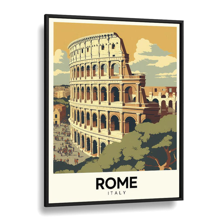 rome-italy III travel posters in Black Plain Frame