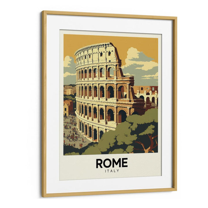 rome-italy III travel posters in Oak Wood Frame With Mount