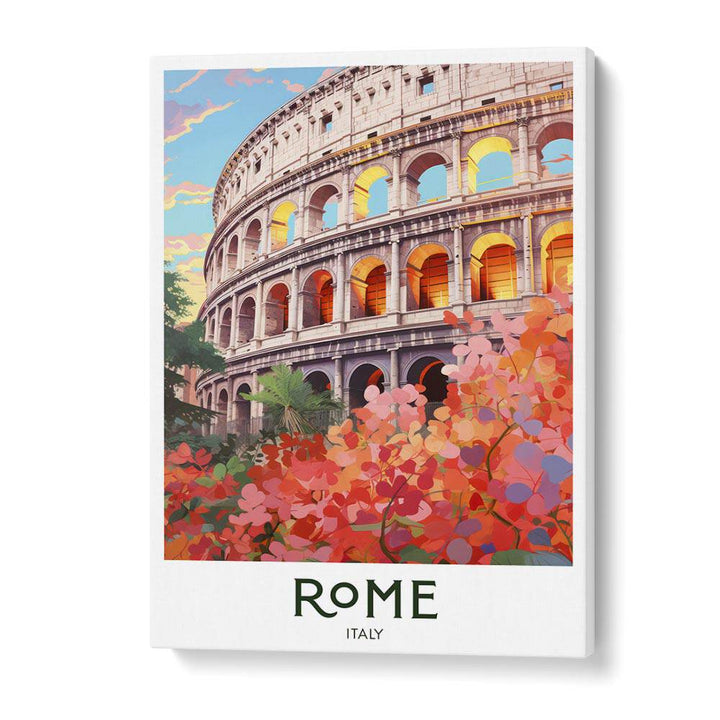 rome travel posters in Gallery Wrap