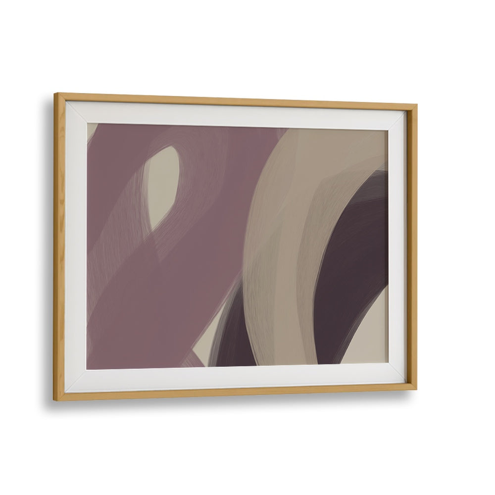 romy by yopie studio abstract art paintings in Oak Wood Frame With Mount