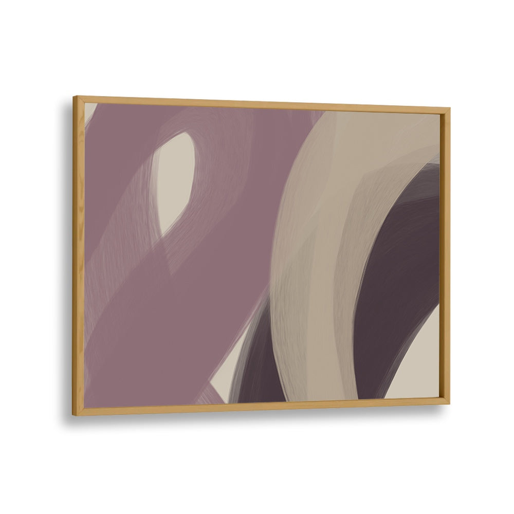 romy by yopie studio abstract art paintings in Oak Wood Plain Frame