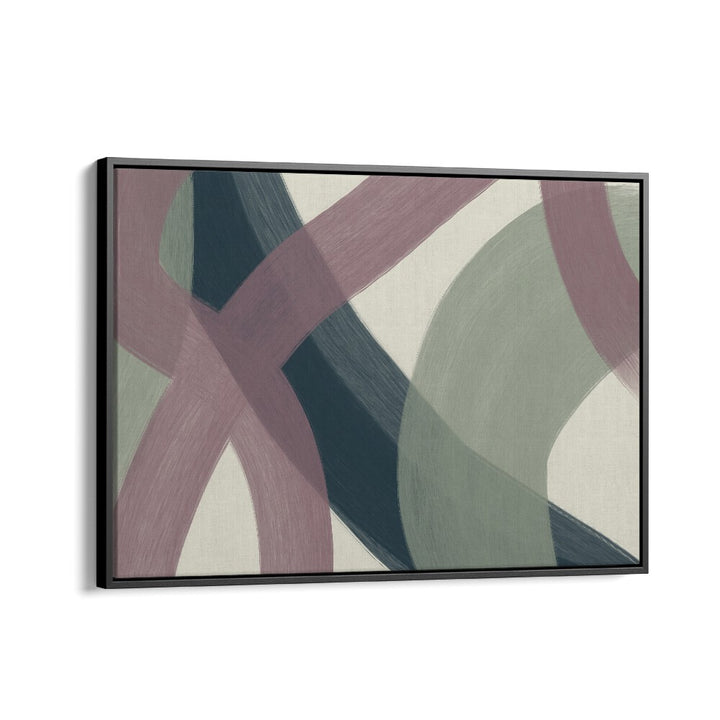 romy ii by yopie studio abstract art paintings in Black Floater Frame