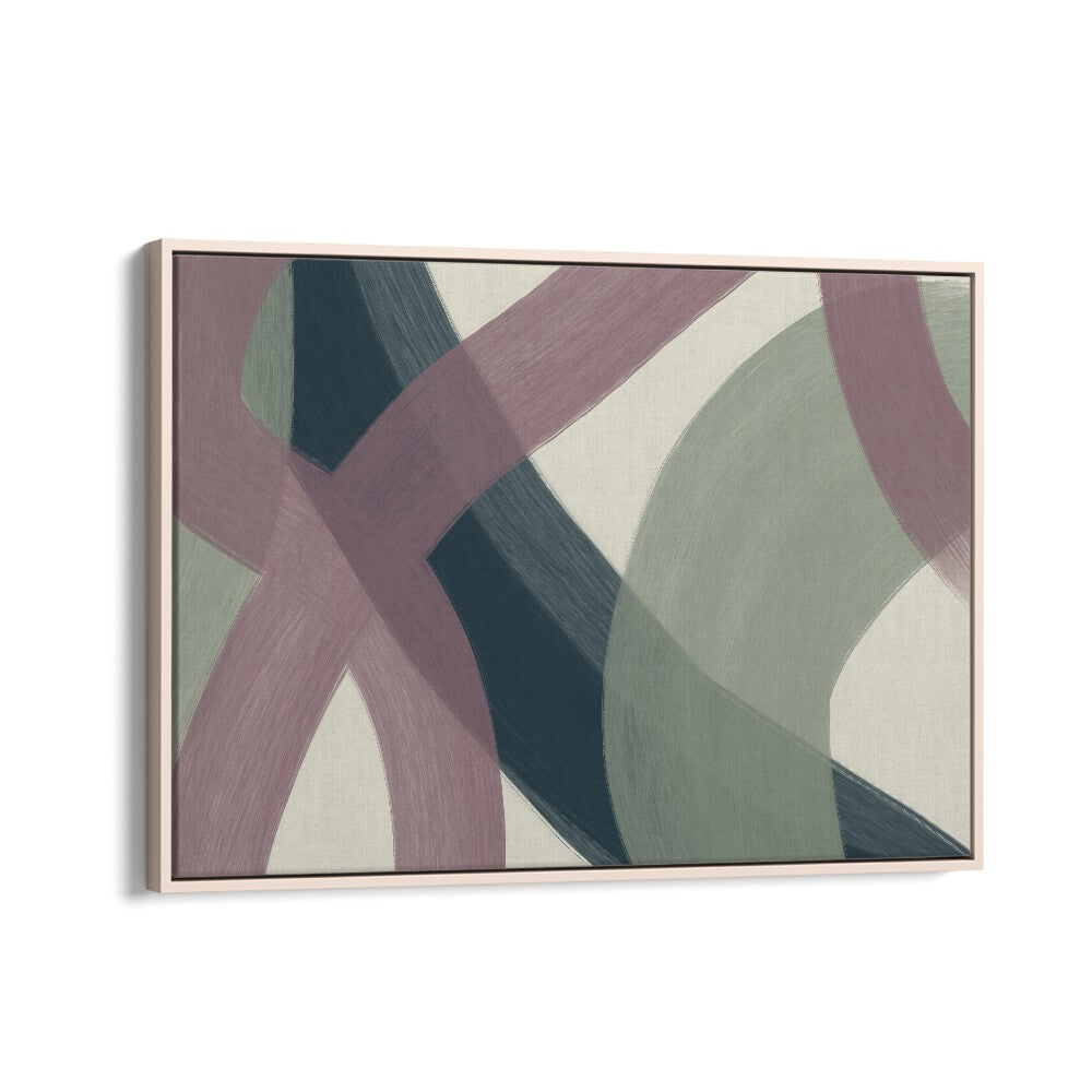 romy ii by yopie studio abstract art paintings in Oak Wood Floater Frame