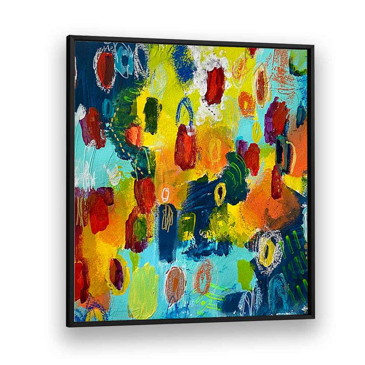 roses eternal abstract paintings in Black Plain Frame