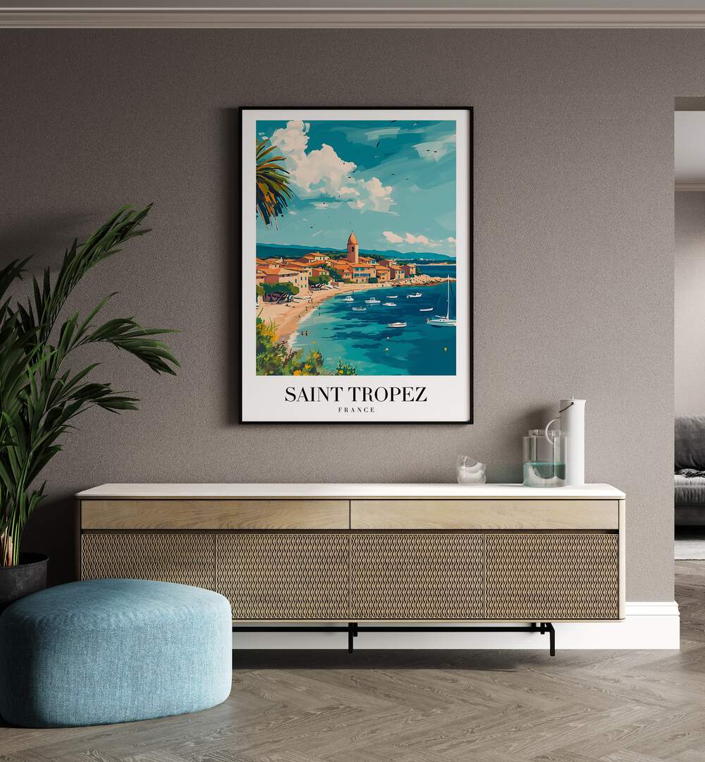 saint tropez-france travel posters Artwork I placed on a Wall 