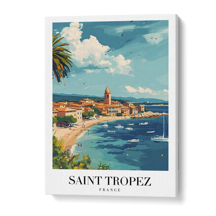 saint tropez-france travel posters in Gallery Wrap