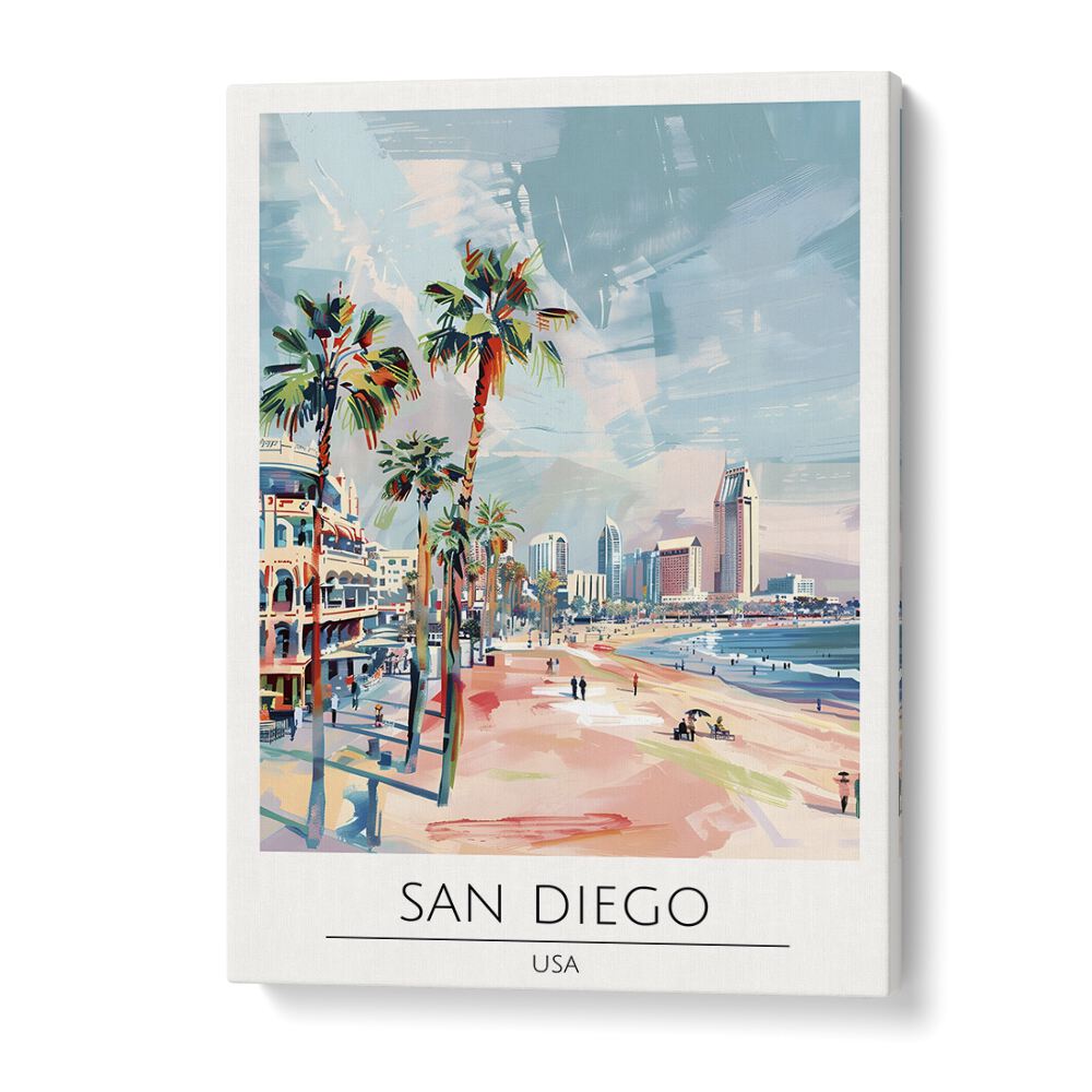 san diego-usa travel posters in Gallery Wrap