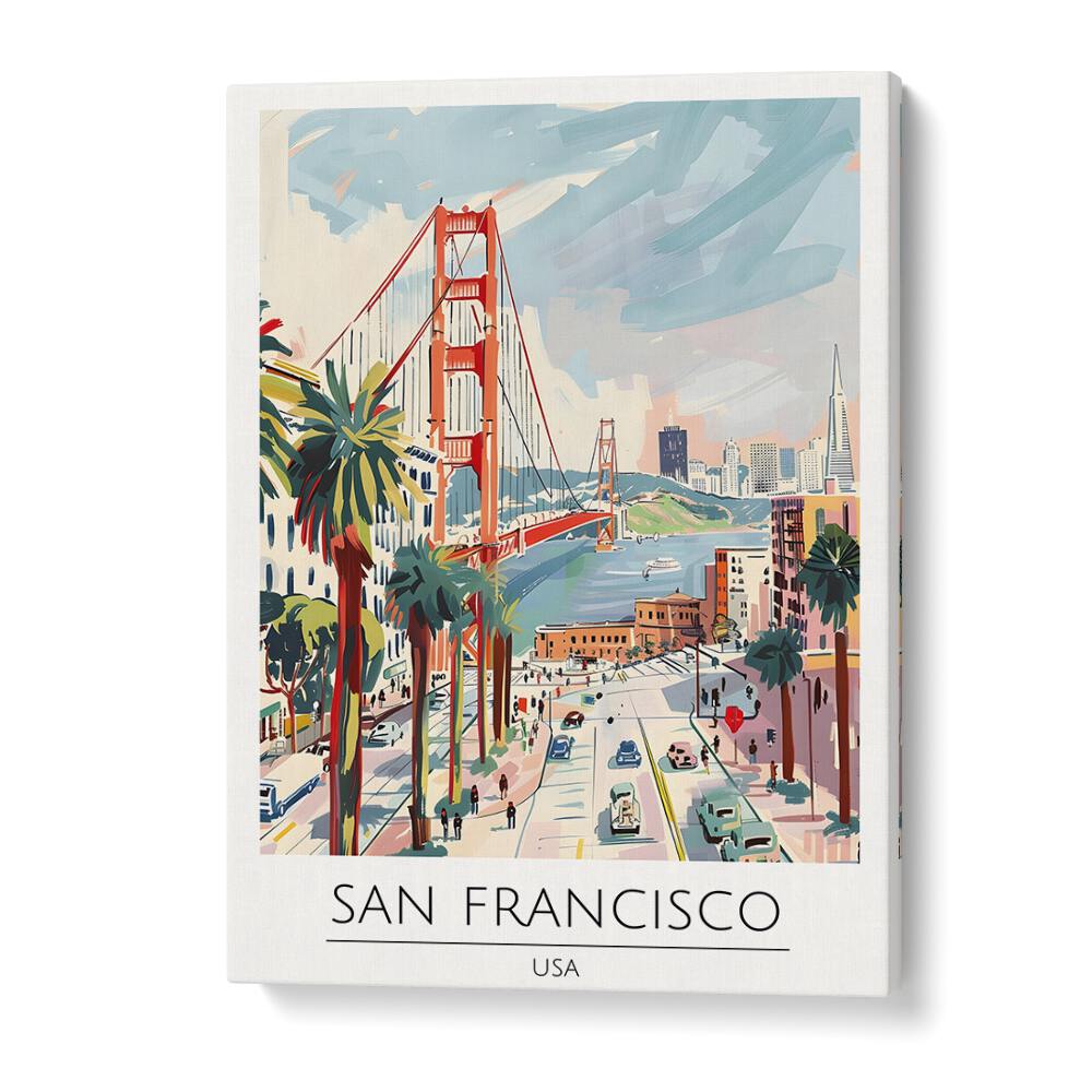 san francisco-usa travel posters in Gallery Wrap