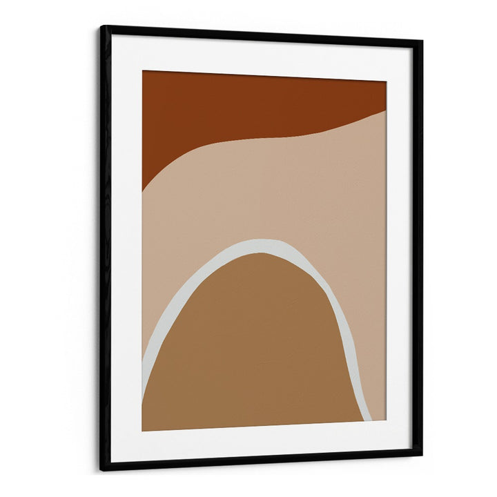 sand by yopie studio abstract art paintings in Black Frame With Mount