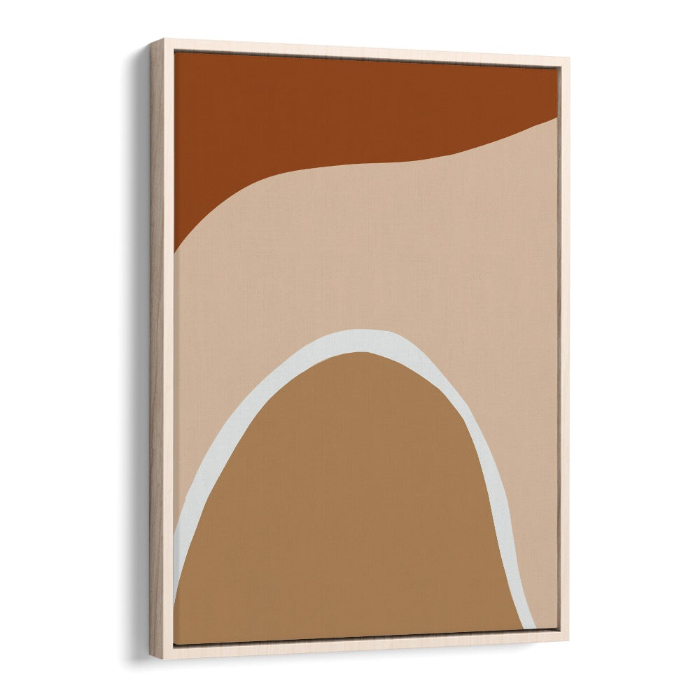 sand by yopie studio abstract art paintings in Oak Wood Floater Frame