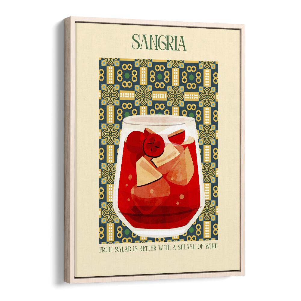 sangria ii kitchen posters kitchen art prints in Oak Wood Floater Frame