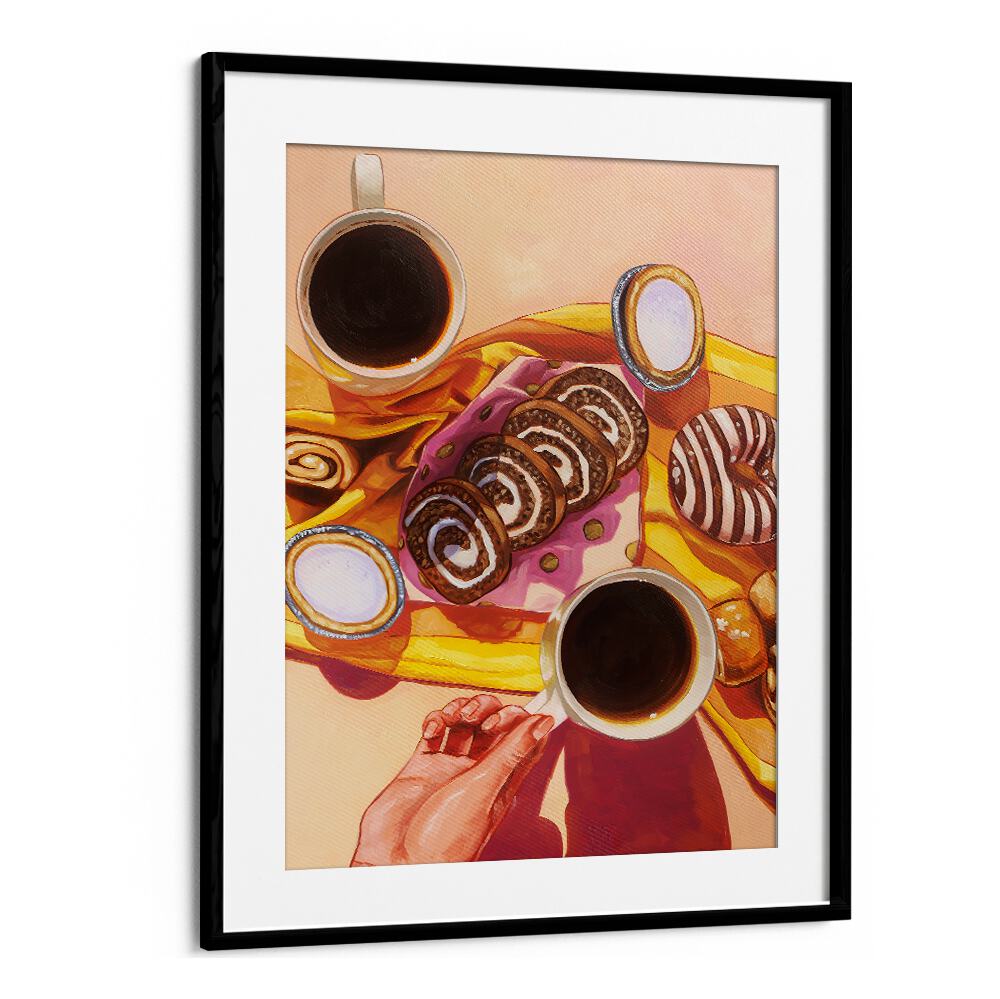 saturday morning kitchen posters in Black Frame With Mount