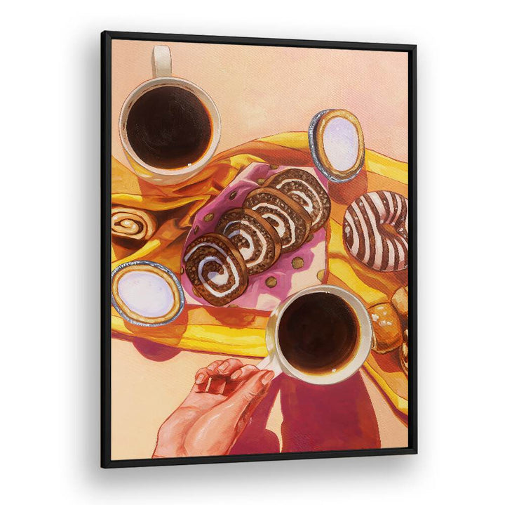 saturday morning kitchen posters in Black Plain Frame