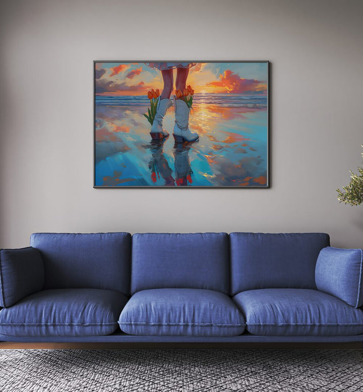 seaside blooms in boots electric wall art prints Artwork I placed on a Wall 