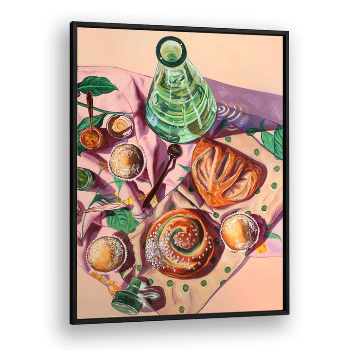 september rolls around kitchen posters in Black Plain Frame